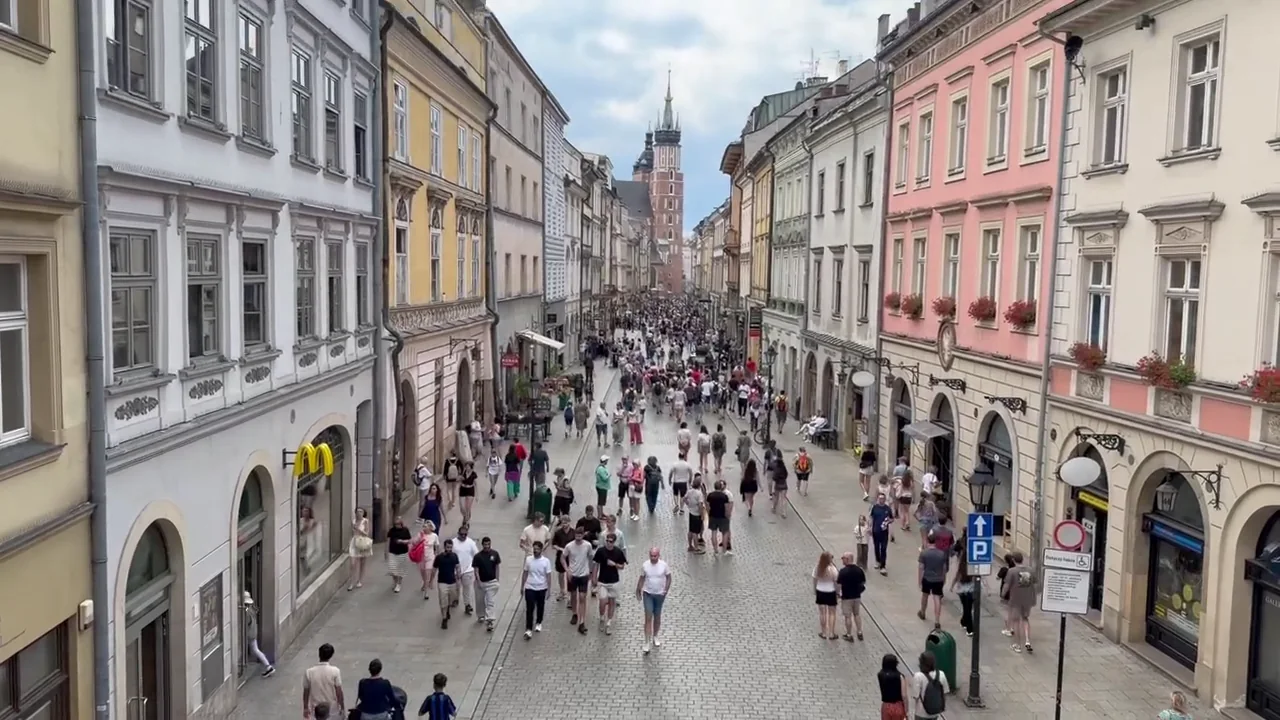 Floriańska Street in Kraków