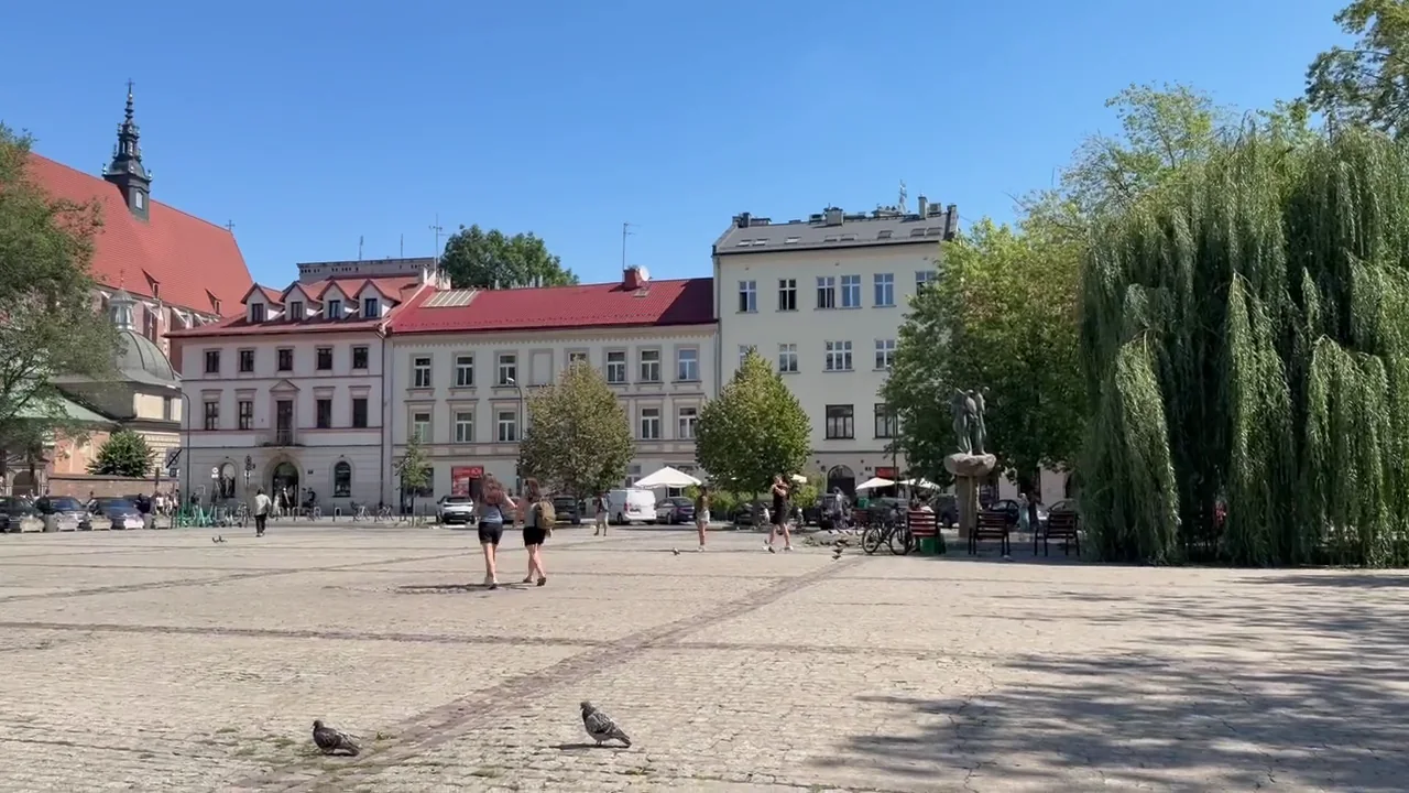 Kazimierz streetscape and Plac Wolnica