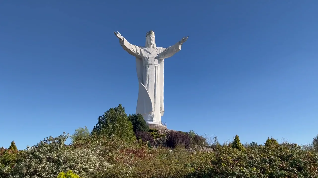 Christ the King statue in Świebodzin