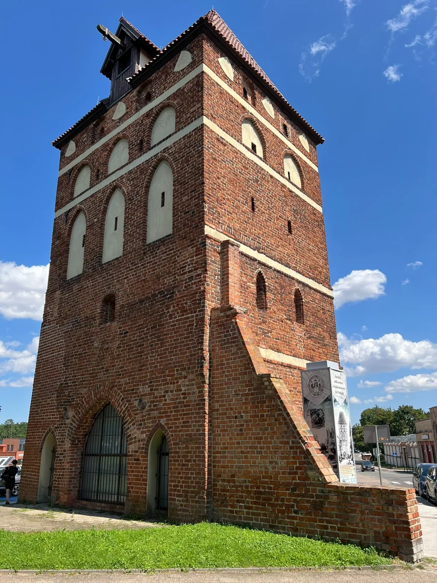 Medieval brick gate tower in Malbork
