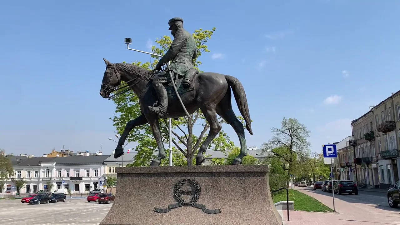 Equestrian monument of Józef Piłsudski on horseback