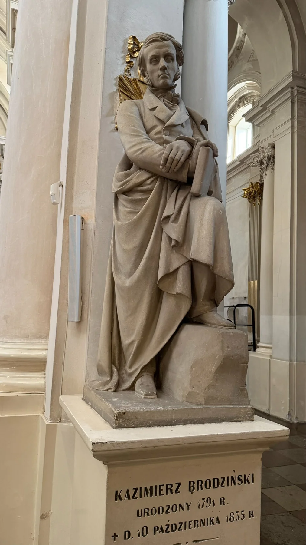 Memorial depicting Kazimierz Brodziński