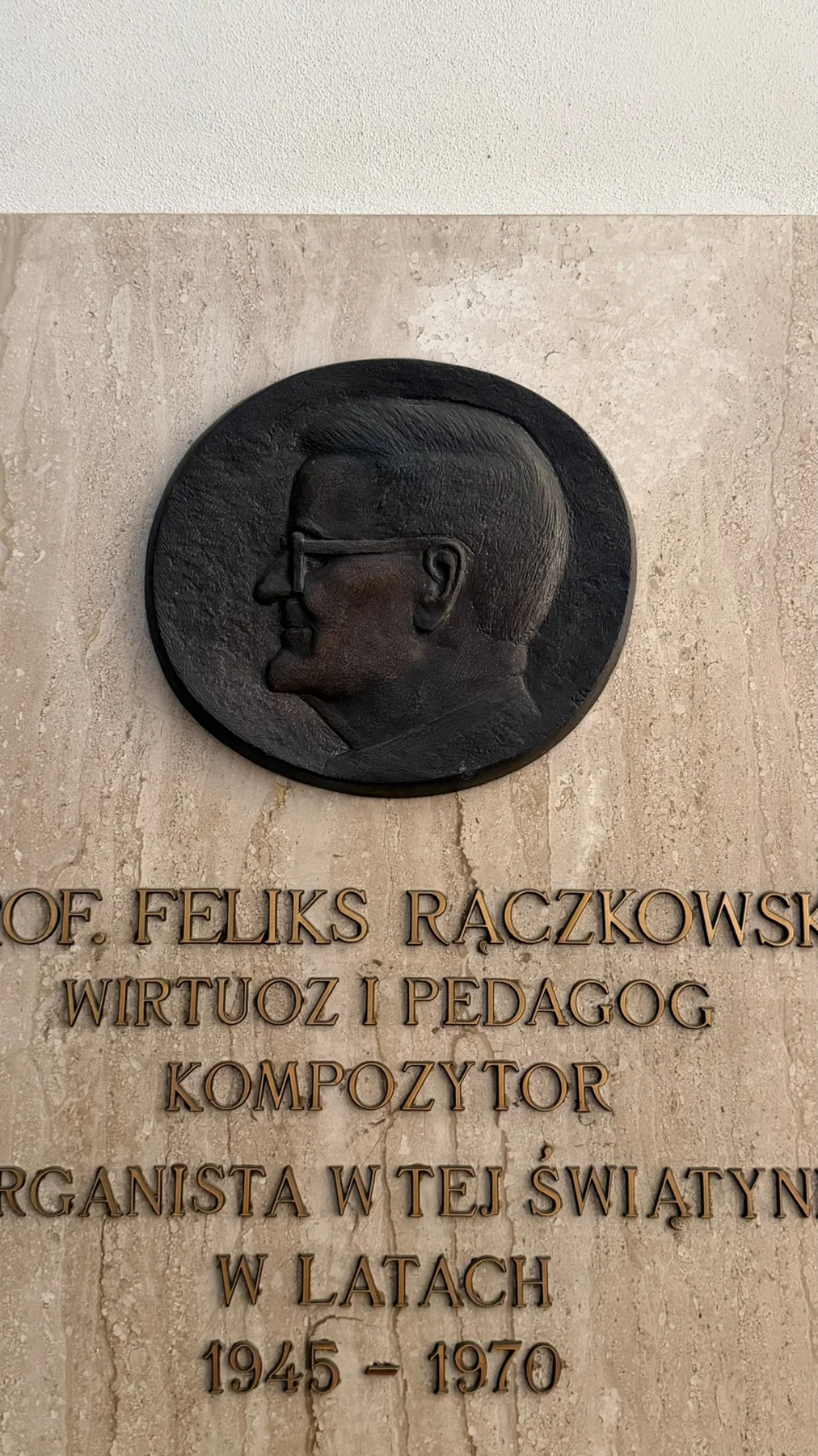 Memorial depicting Feliks Rączkowski