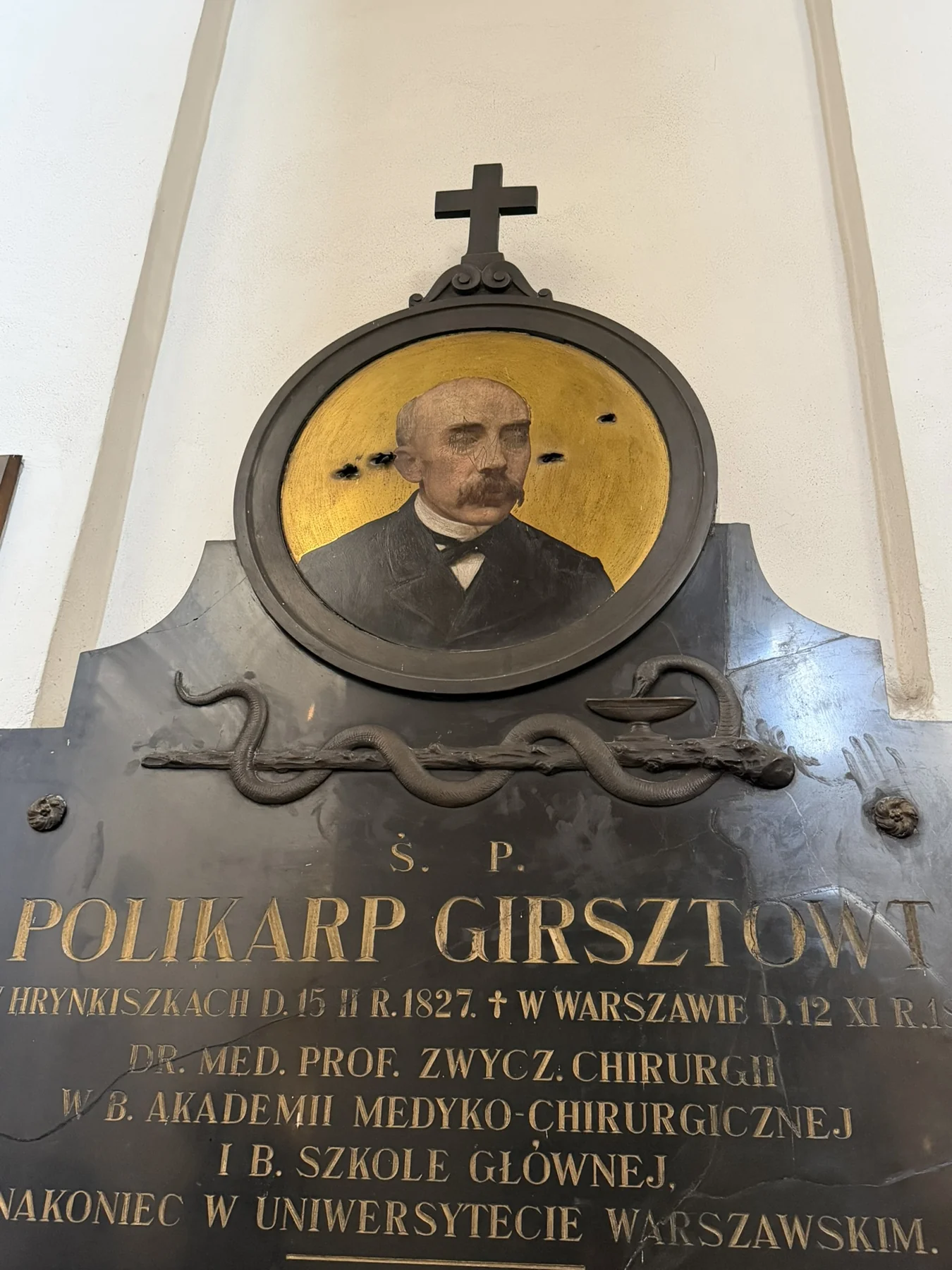Memorial depicting Polikarp Girsztowt