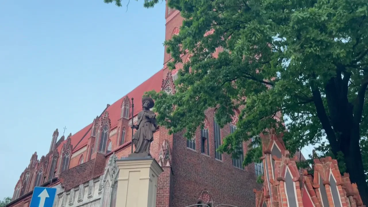 Brick Gothic sacred architecture in Toruń.