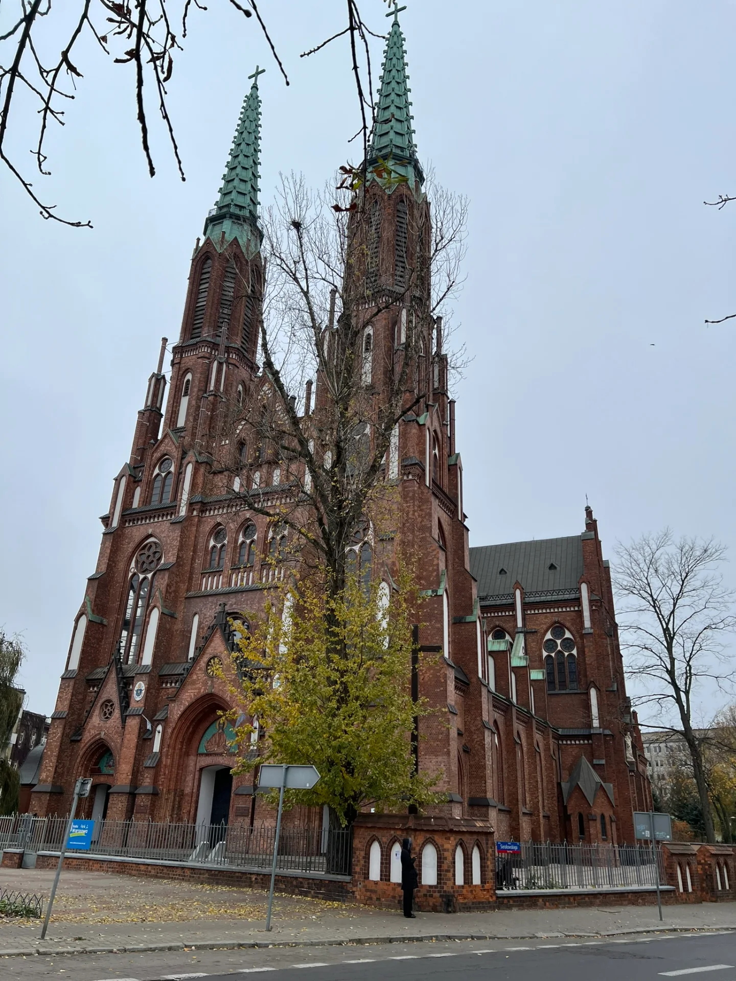 St Florian's Cathedral in Warsaw, a Gothic Revival church.