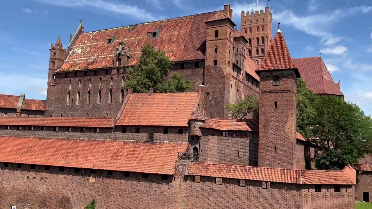 Malbork Castle beside the Nogat River — original Brit in Poland regional image