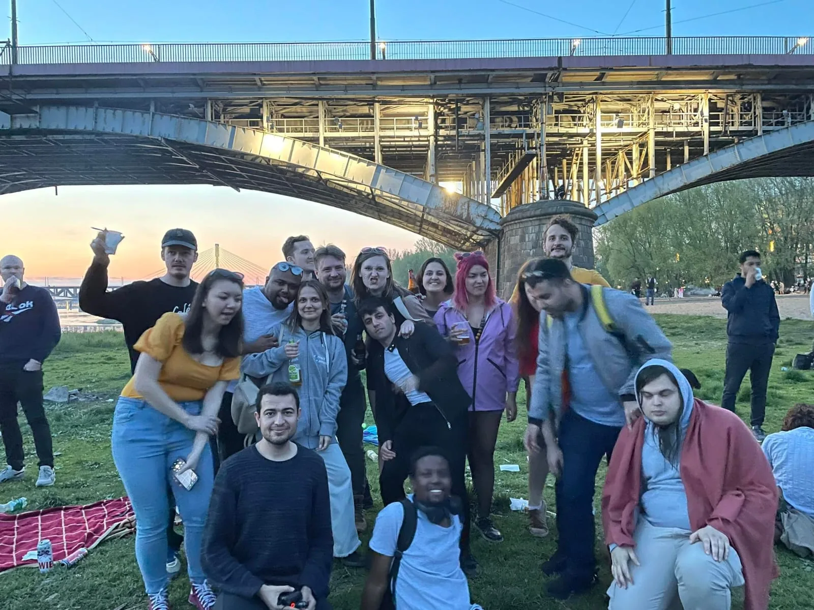 Warsaw Global members gathering by the Vistula in Warsaw