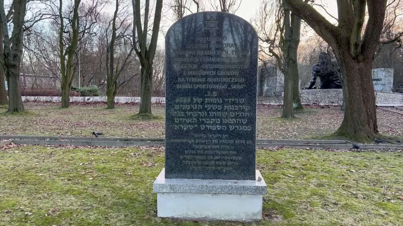 Original photograph of A memorial stone within the cemetery at Warsaw Insurgents Cemetery