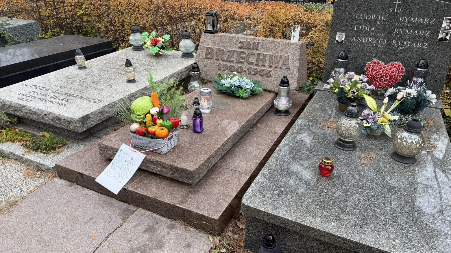 The grave of Jan Brzechwa, the beloved children’s poet.
