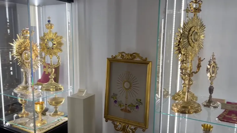 An exhibit in the Archdiocesan Museum