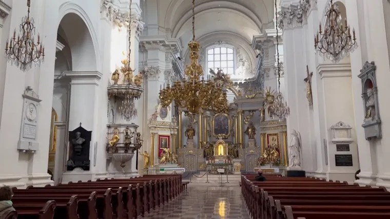 The historic interior of the Seminary Church