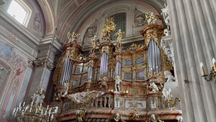 The organ gallery at St Anne’s, beside Castle Square