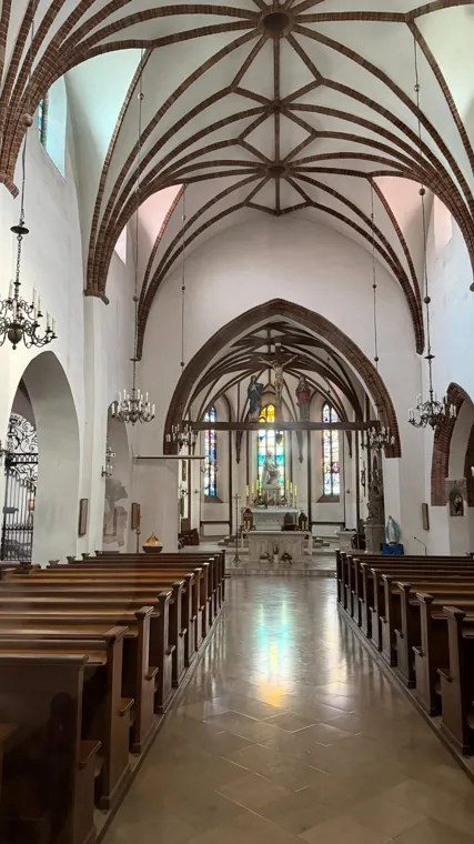 Inside the New Town Church of the Visitation